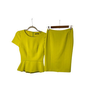 BOSS Hugo Boss Peplum Top Skirt Set Office Careerwear Size 0